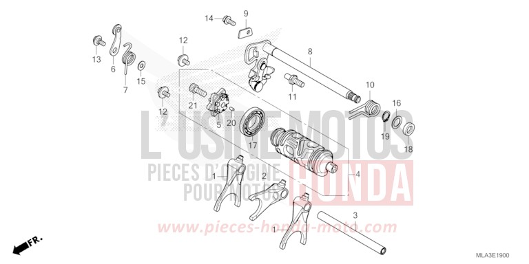 SCHALTTROMMEL (CMX1100A/A2) von CMX 1100 "Rebel" IRIDIUM GRAY METALLIC (NHC65) von 2023